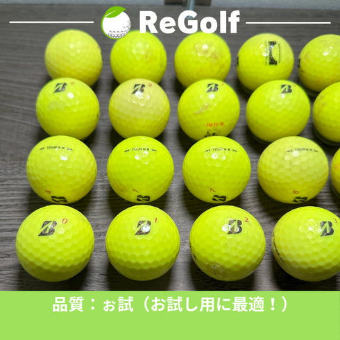 【中古】 【送料無料】 ロストボール ブリヂストン TOUR B X イエロー 2022年モデル 20球 ぉ試ランク リゴルフ